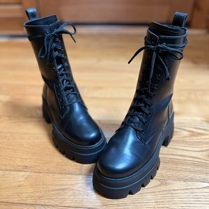 Thursday Boots - The Dynasty Boots - Black Leather size 8US